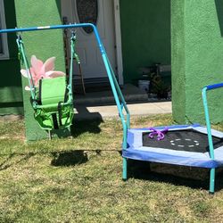 Kids Trampoline & Swing Set