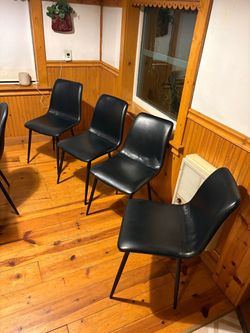 Black dining chairs
