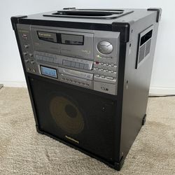 Vintage RadioShack Karaoke System with Dual Cassette & CD+G Player Model 32-1175