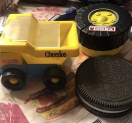 Tonka and Oreo snack holders