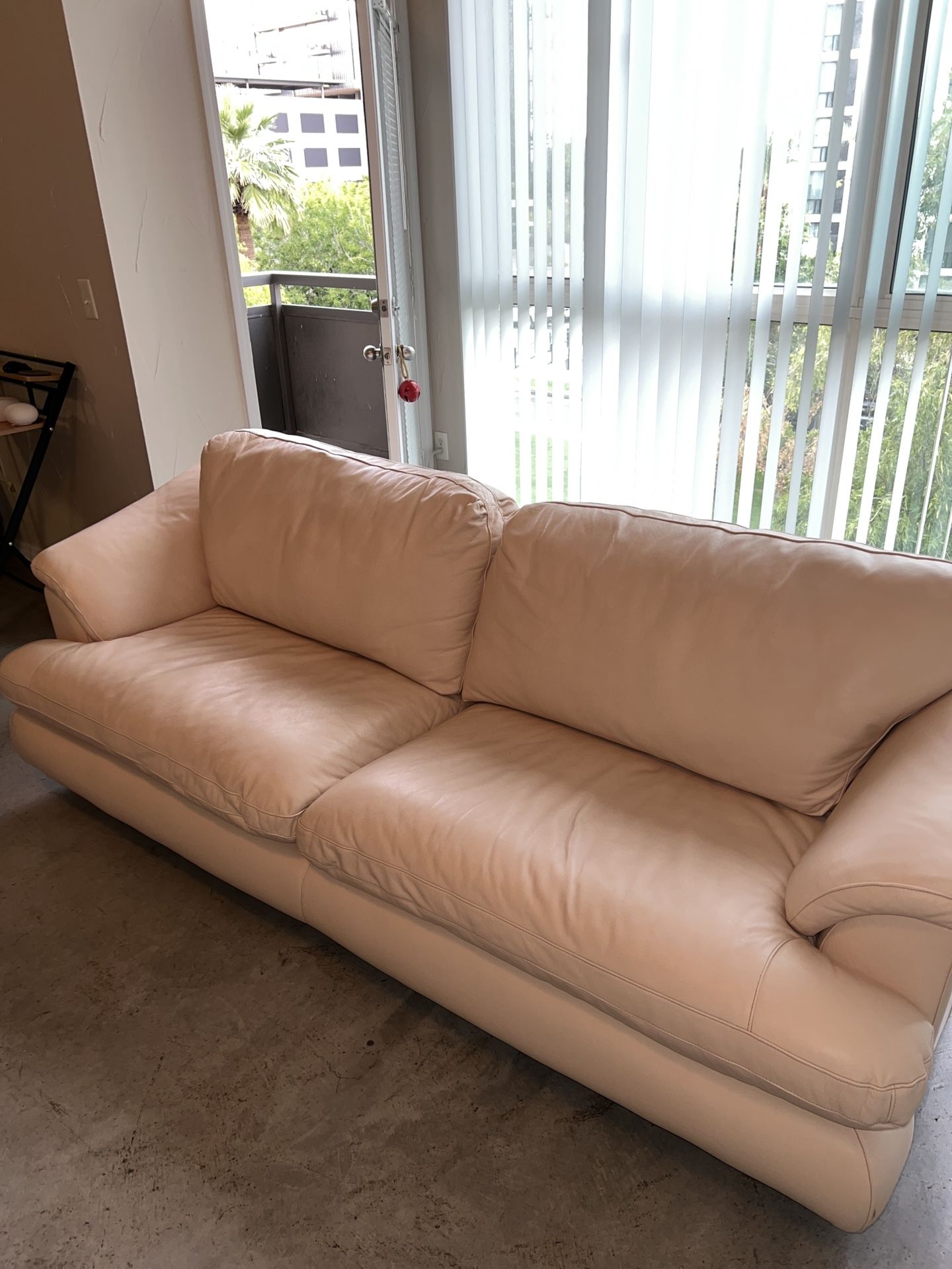 Natuzzi Large Italian Leather Sofa
