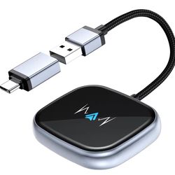 Wireless Android Auto Adapter, Wireless carplay Adapter, Latest NFC Touchscreen Connectivity, Wireless Plug-and-Play for Android Devices (Android 11 a