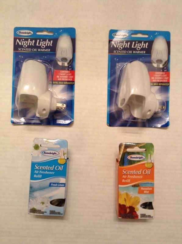 New Homebright Night Lights with Scented Oils