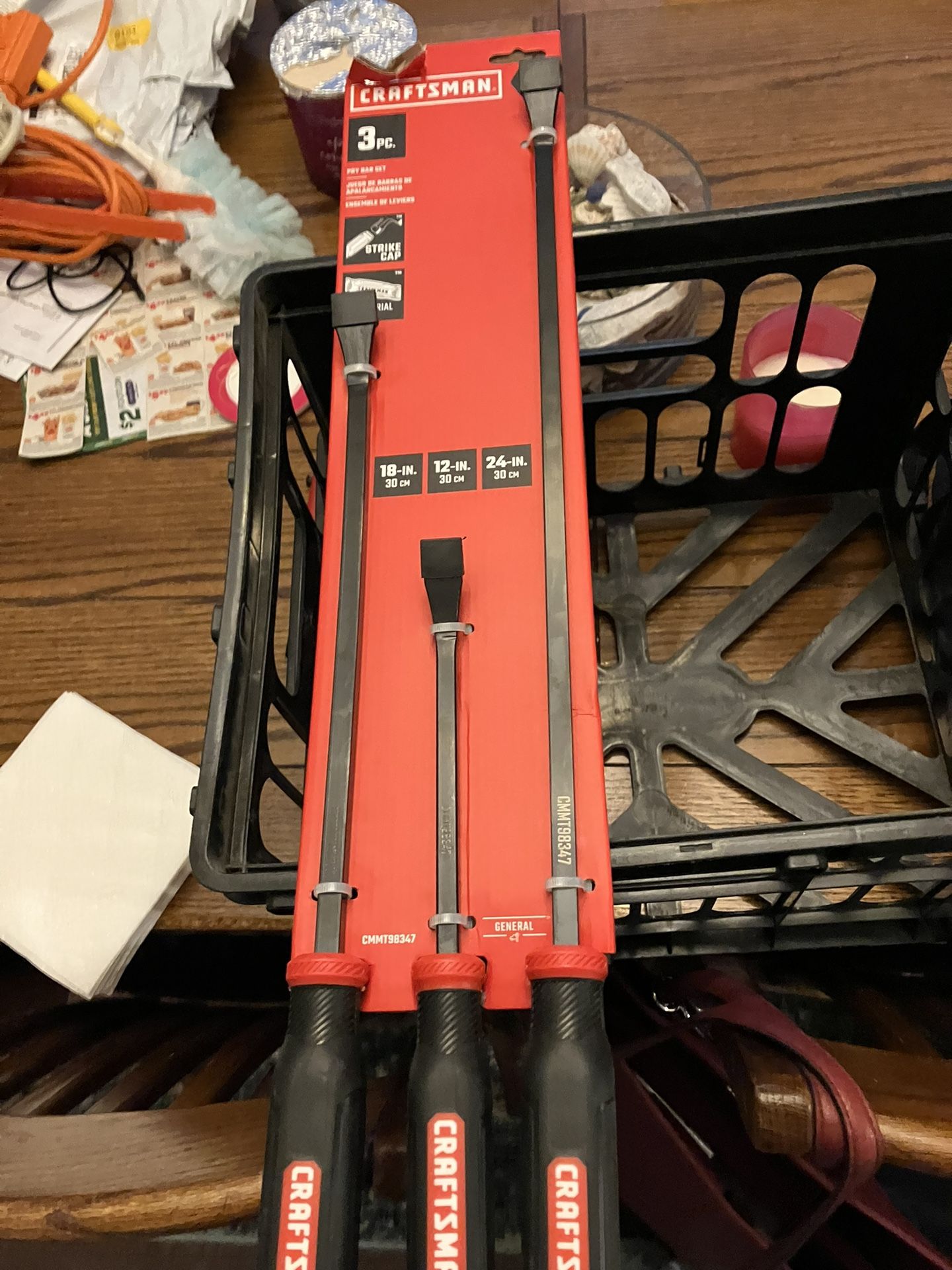 Brand New 3 Pc Craftsmen Auto Pry Bar Kit