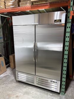 2-Door Commercial Stainless Steel Refrigerator