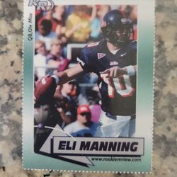 2002 mint rookie review Eli Manning card in plastic