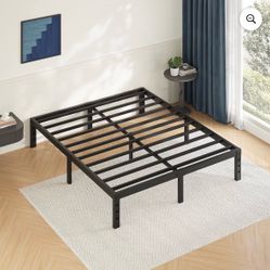 Black Metal Platform Bed Frame