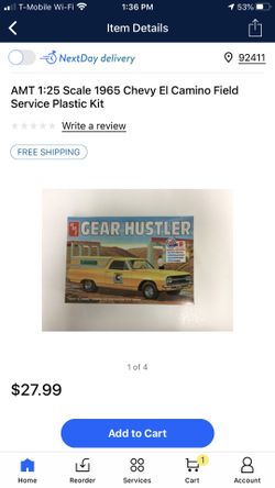 Amt 1:25 scale 1965 el Camino field service plastic kit