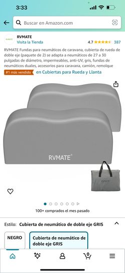 Dual Tire Cover Grey