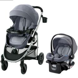 Stroller And Car Seat Graco New In The Box Carreola De Bebé Nueva En Su Caja Con Su Silla De Carro 