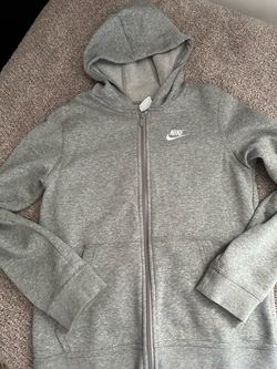 Grey kids nike zip up