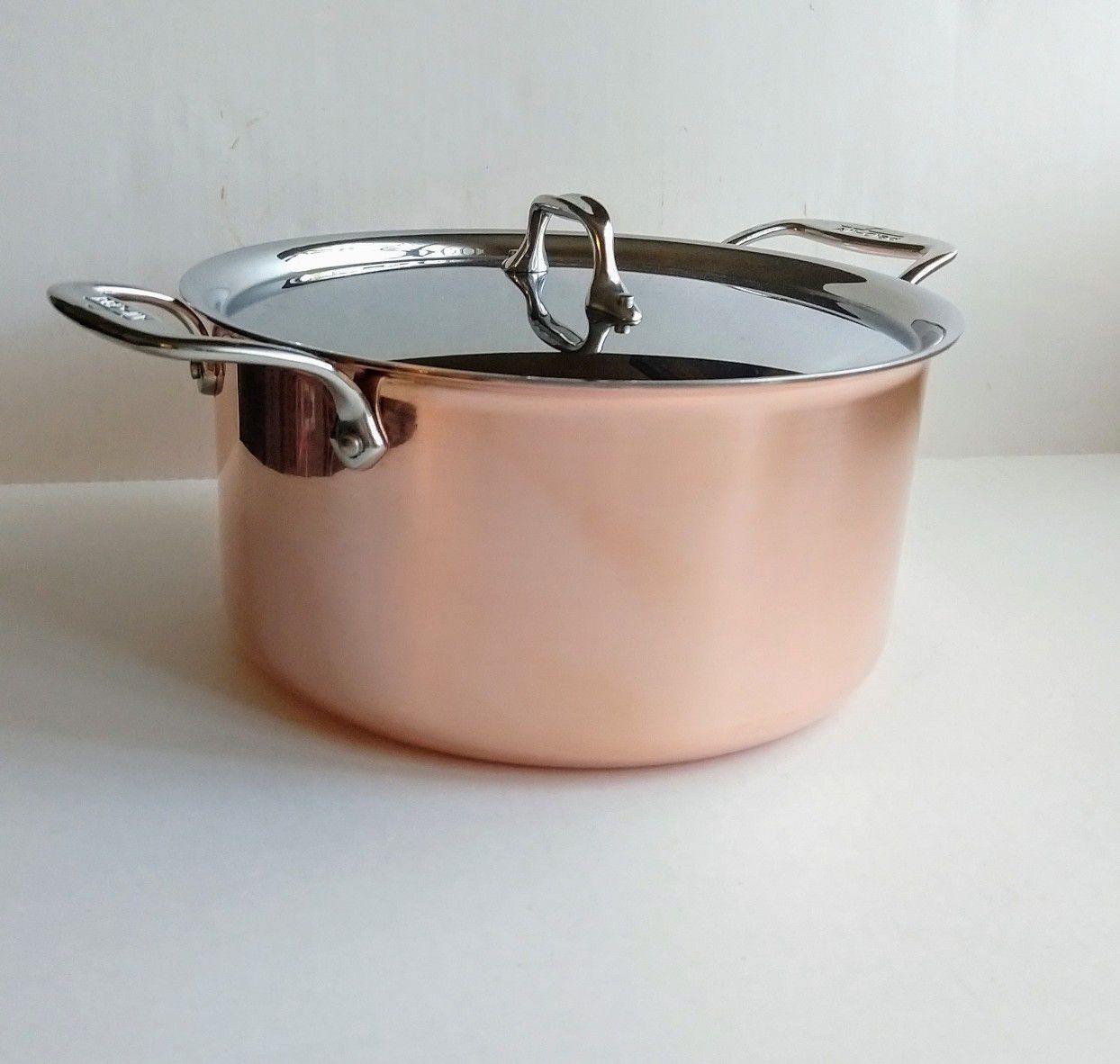 All Clad Copper 8qt Stock Pot With Lid