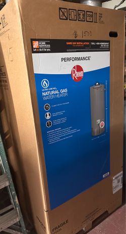 New 75GL Rheem water heater