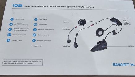 Headset Intercomunicador Hjc 10b SMART HJC 10B Motorcycle