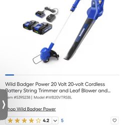 Selling Badger Leaf Blower And Weed Wacker (read Description)