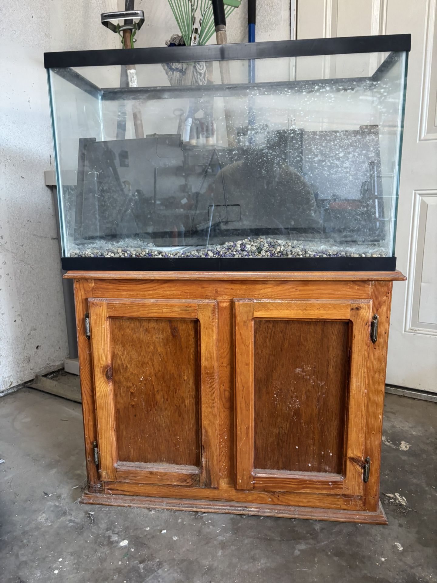 Fish Tank Plus Wooden Stand