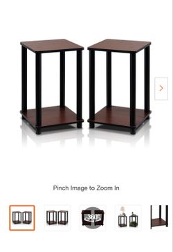 Turn N Tube Simple End Table 2 Cherry Color