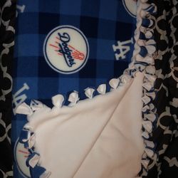 NEW  LA DODGERS. Handmade fleece blankets 