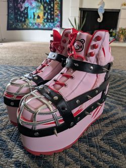 Gloomy bear X YRU spike boots/ Size 10