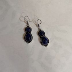 925 sterling silver Lapis Lazuli Earrings 