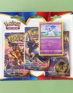 Pokemon sword & shield base 3 pack blister galarian ponyta