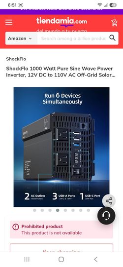 ShockFlo 1000W Pure Sine Wave Power Inverter