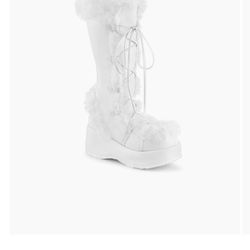 Demonia Cubby fluffy rave boots