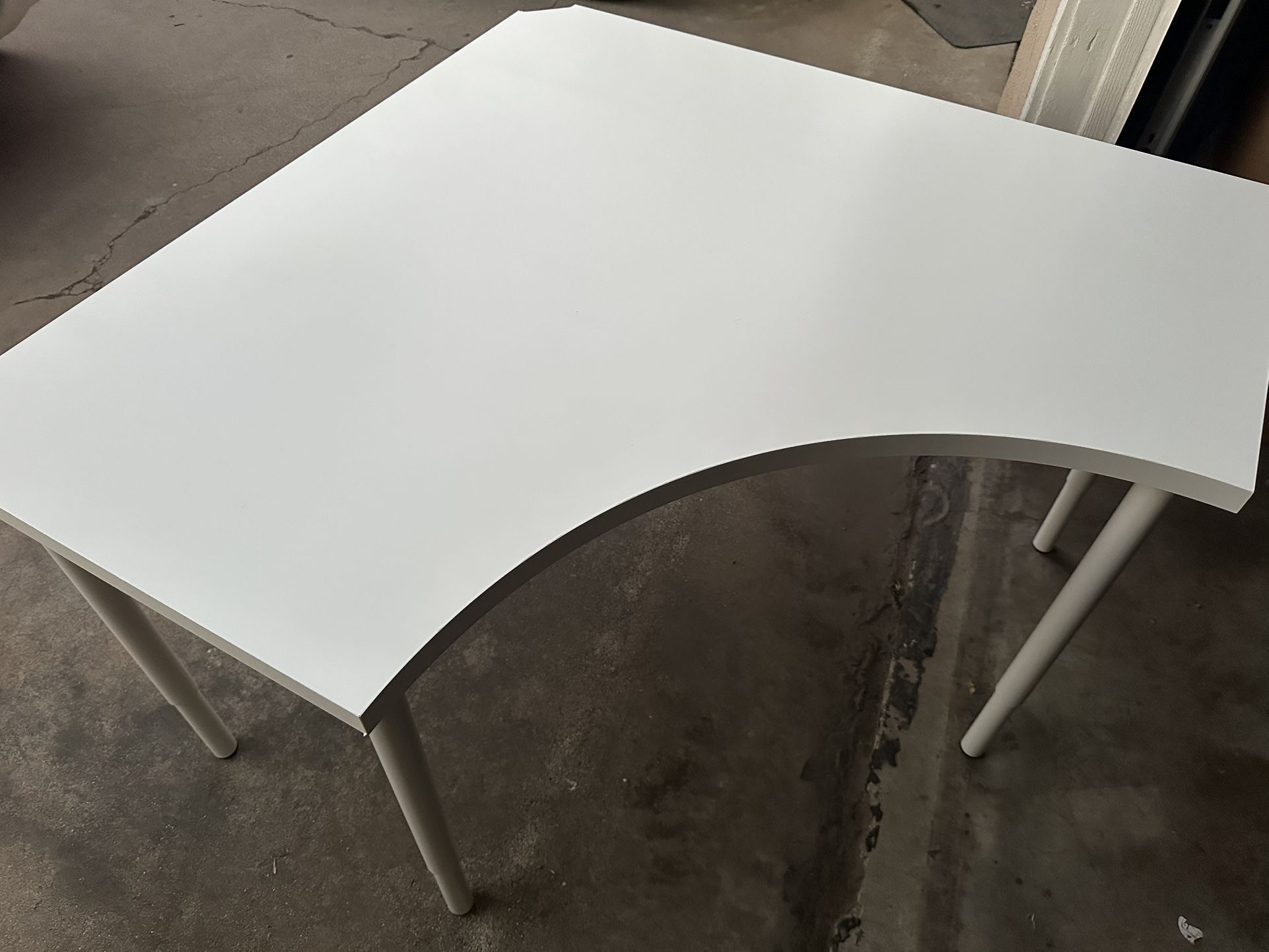 White Corner IKEA Desk
