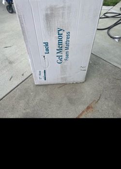 King size lucid gel memory foam mattress