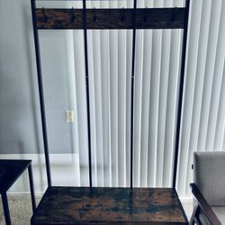 Entry Way Bench Shoe Rack  Hanger