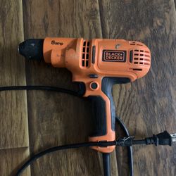 BLACK+DECKER Drill- DR340C 6.0 Amp 3/8-Inch Corded