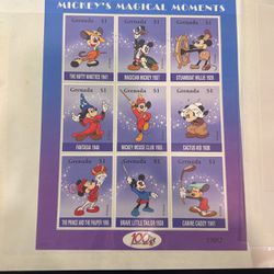 Disney Stamp Collection -mint-excellent condition-Donald duck, Mickey Mouse