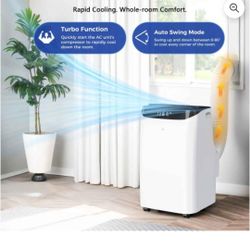 Fosawd 16000 BTU Smart Inverter Portable Air Conditioner 【3-in-1 Mode with Fan and Dehumidifier】