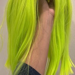 Neon Green Wig