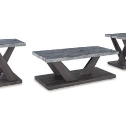 Gray Marble Coffee Set