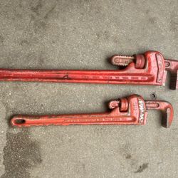 The Ridge Tool co.  Pipe Wrenches  18” & 24” 