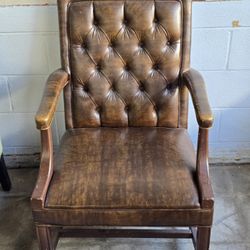 Antique Leather Armchair 