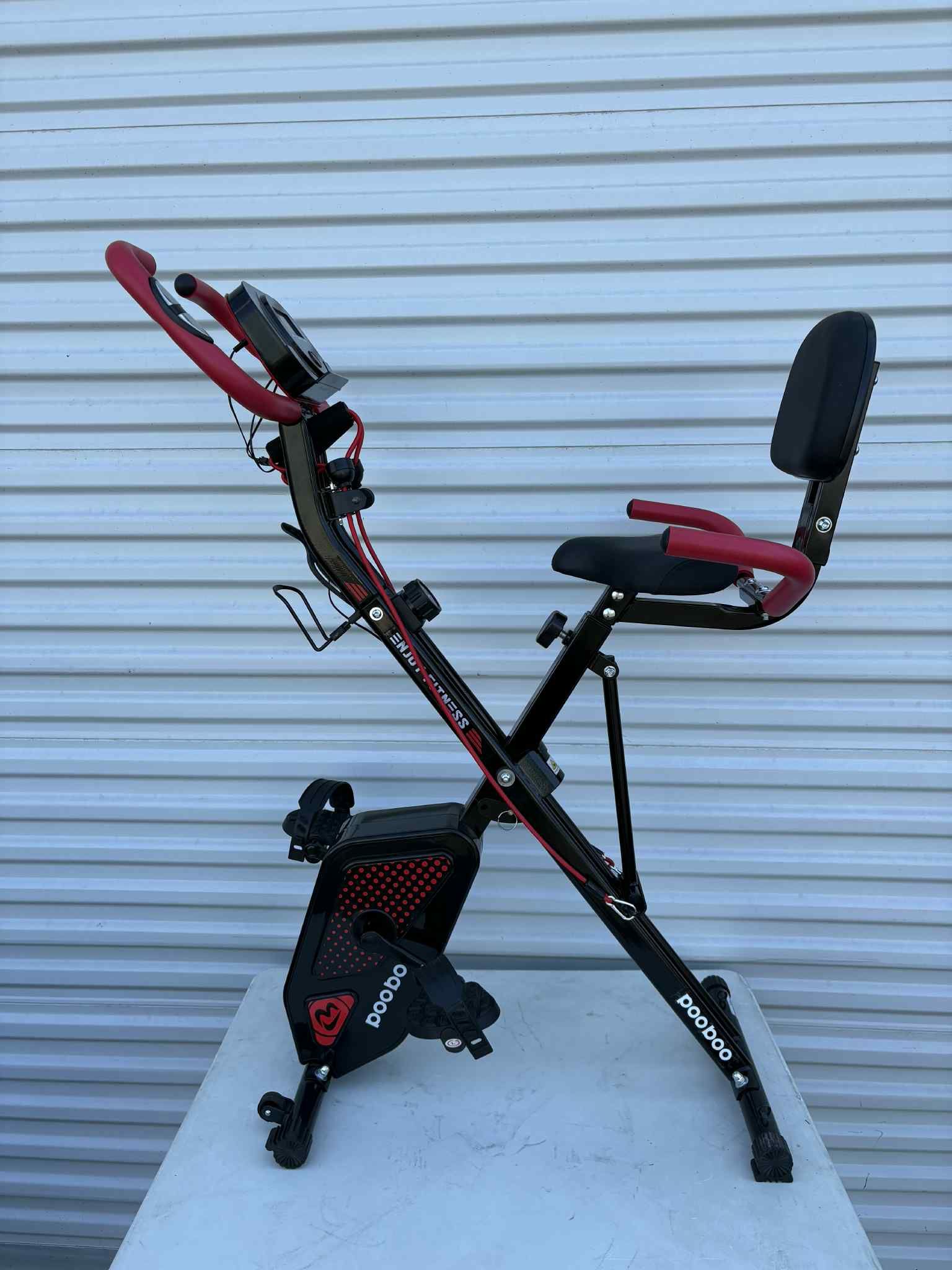 pooboo Folding Exercise Bike