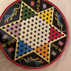 Vintage Chinese Checkers Board Game  Metal