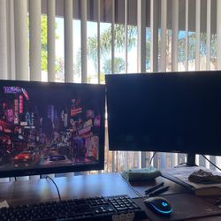 Asus + Samsung Curved Screen Monitor For Sale 