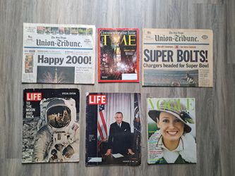 Vintage Newspapers & Magazines - Prices Start at $10 - Make Offer!