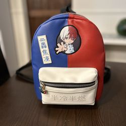 Never used PERFECT CONDITION  My Hero Academia Shoto Todoroki Fire & Ice Mini Backpack   NEVER Used CASH ONLY many items in my listing 