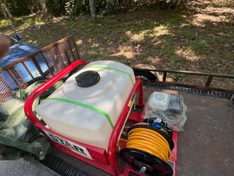 Never-Used NorthStar 100 Gallon Commercial Skid Sprayer – Honda GX160 – Comet MC25 – Coxreels
