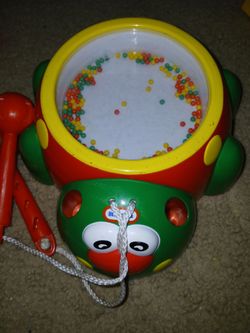 Little Tikes Ladybug Drum w/ 2 sticks