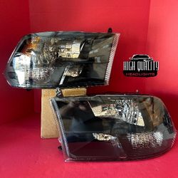 Dodge Ram 2009. 2018 headlights.