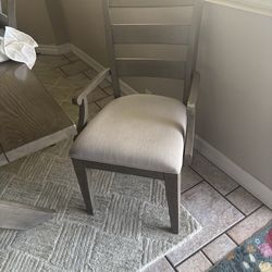 Dining set, six chairs