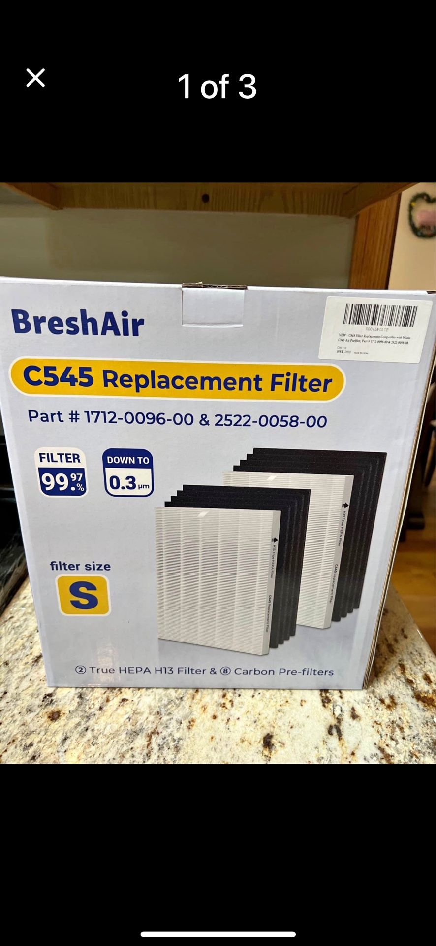 New BreshAir C545 Replacement Filters 