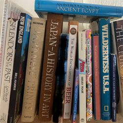 14 books; art, history, geography