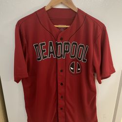 Marvel Men’s Deadpool Jersey Size Medium