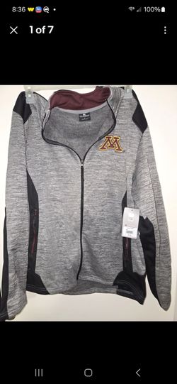 Colosseum  University of Minnesota Mens Warm Up Jacket Full Zip Front Size Large NWT